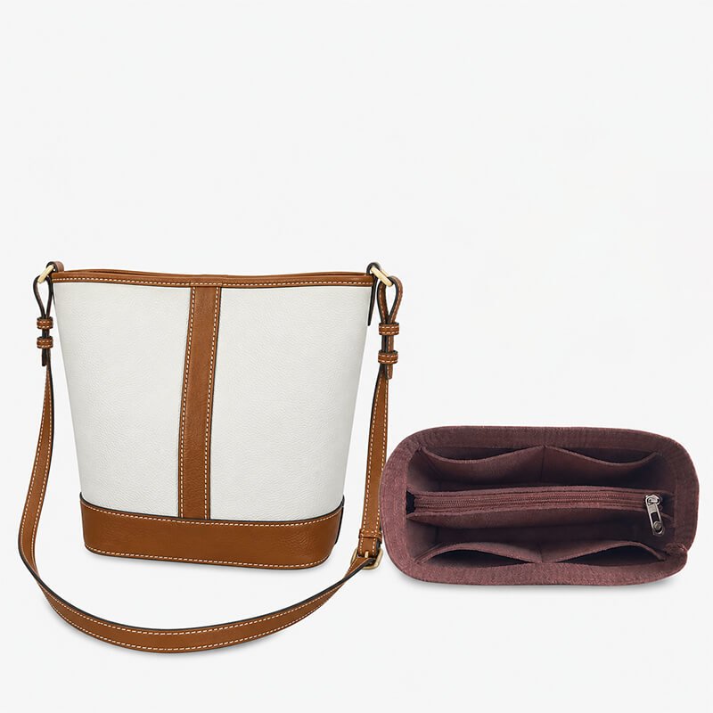 Bag Insert Organizer for MLB Bucket Bags - Babylon LeatherBabylon LeatherQZ17-Coffee-Anti-Theft