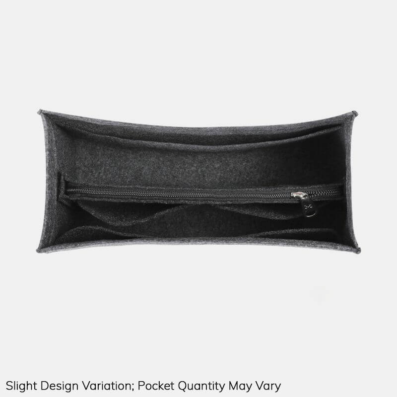 Bag Insert Organizer for OnTheGo-Style Tote Bags S/M/L - Babylon LeatherBabylon LeatherQZ15-Black-Medium-Open Top - Side Zip