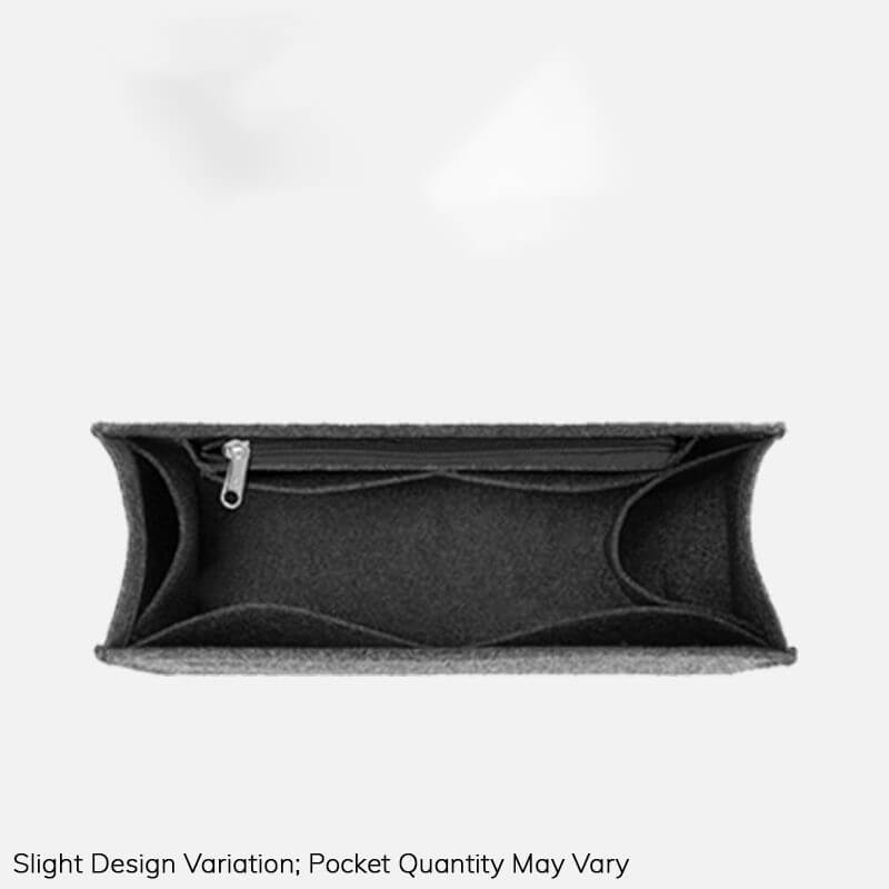 Bag Insert Organizer for OnTheGo-Style Tote Bags S/M/L - Babylon LeatherBabylon LeatherQZ15-Black-Small-Open Top - Side Zip
