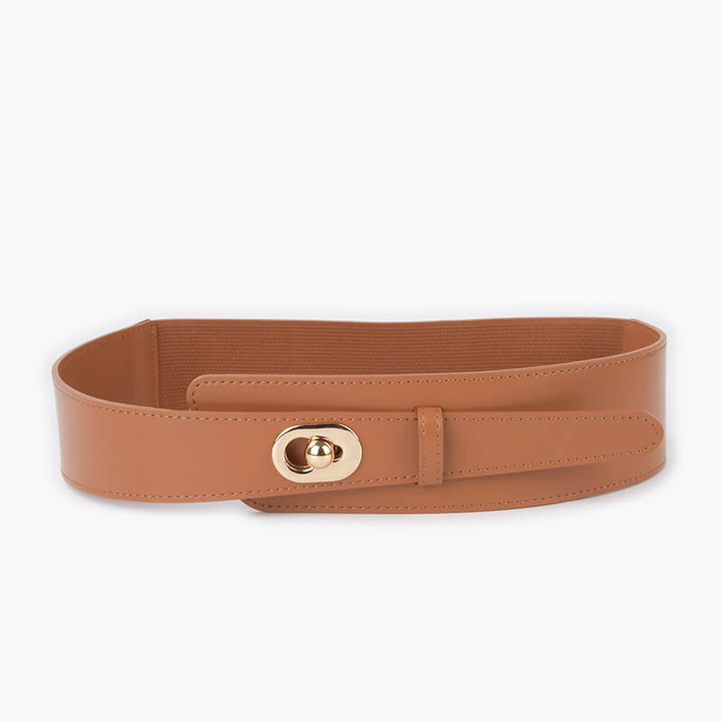 Women's Elastic Split Leather Waist Belt – Babylon Leather