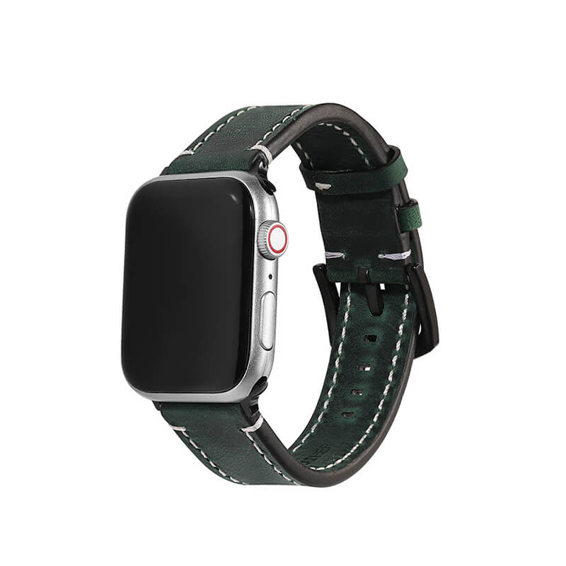 Crazy Horse Leather Band for Apple Watch Series 1–6, 38/40mm and 42/44mm – Babylon Leather