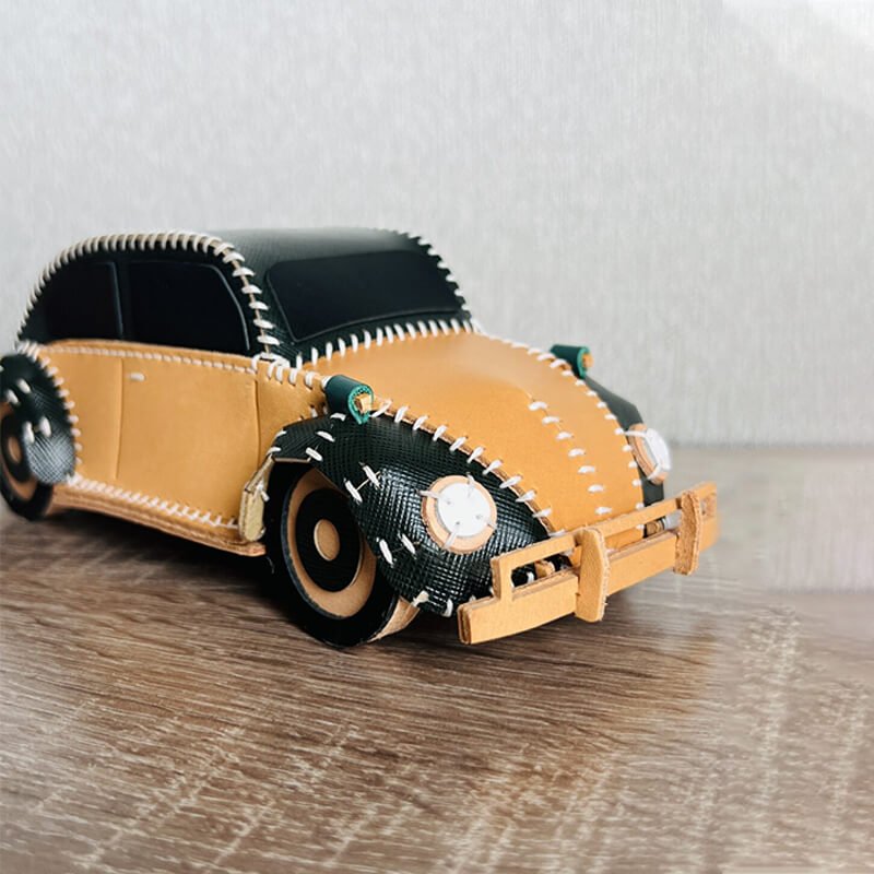 Beetle Car - Shaped DIY Kit – Babylon Leather - Babylon LeatherBabylon LeatherSG14-Dark Green