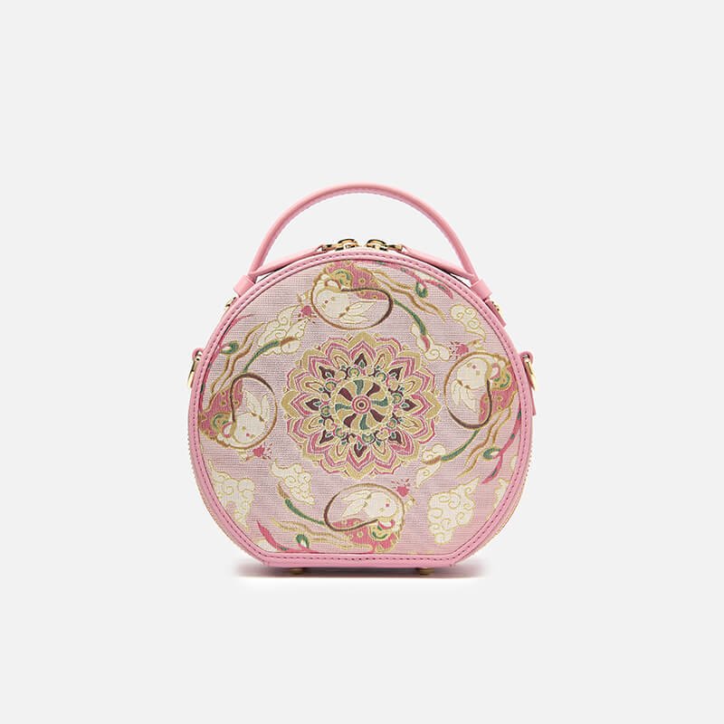 Blooming Heart Leather and Silk Handbag – Babylon Leather - Babylon LeatherBabylon LeatherTX080-Pink