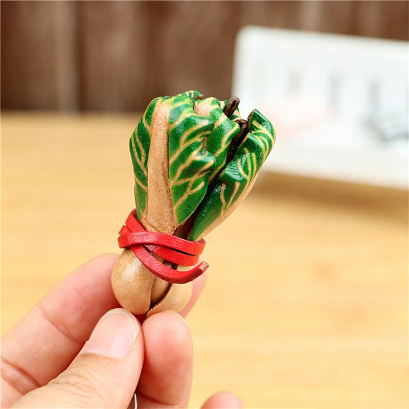 Bok Choy Leather Bag Charm – Babylon Leather - Babylon LeatherBabylon Leather