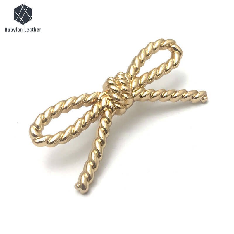 Bowknot Twist Shape Creative Fashion Bag Label(1 PACK) - Babylon LeatherBabylon LeatherBL - 027