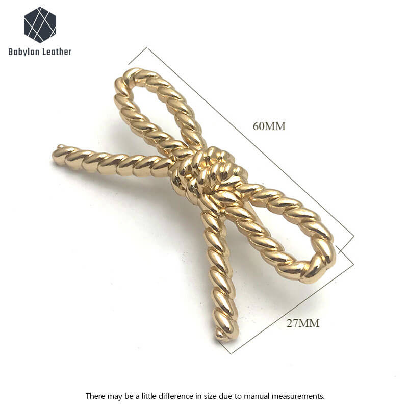 Bowknot Twist Shape Creative Fashion Bag Label(1 PACK) - Babylon LeatherBabylon LeatherBL - 027