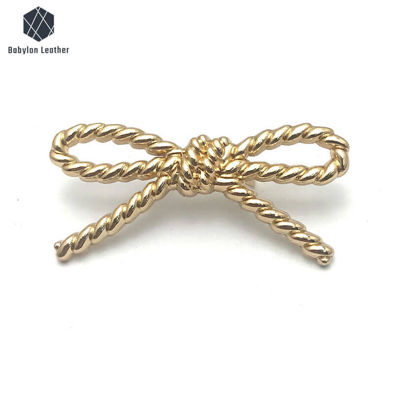 Bowknot Twist Shape Creative Fashion Bag Label(1 PACK) - Babylon LeatherBabylon LeatherBL - 027