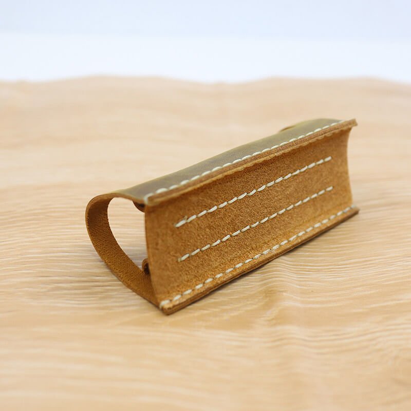 Business Card Case Crazy Horse Leather DIY Kit – Babylon Leather - Babylon LeatherBabylon LeatherCY18-Brown