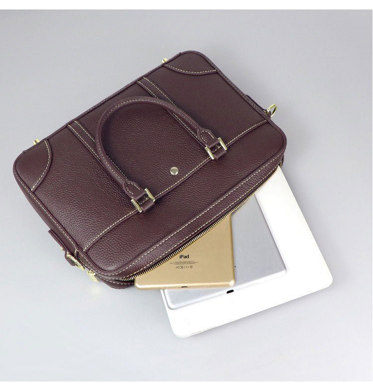 Business DIY Leather Handbag Kit – Babylon Leather - Babylon LeatherBabylon LeatherSY26 - Matching Color - Lychee Pattern Leather - Brown