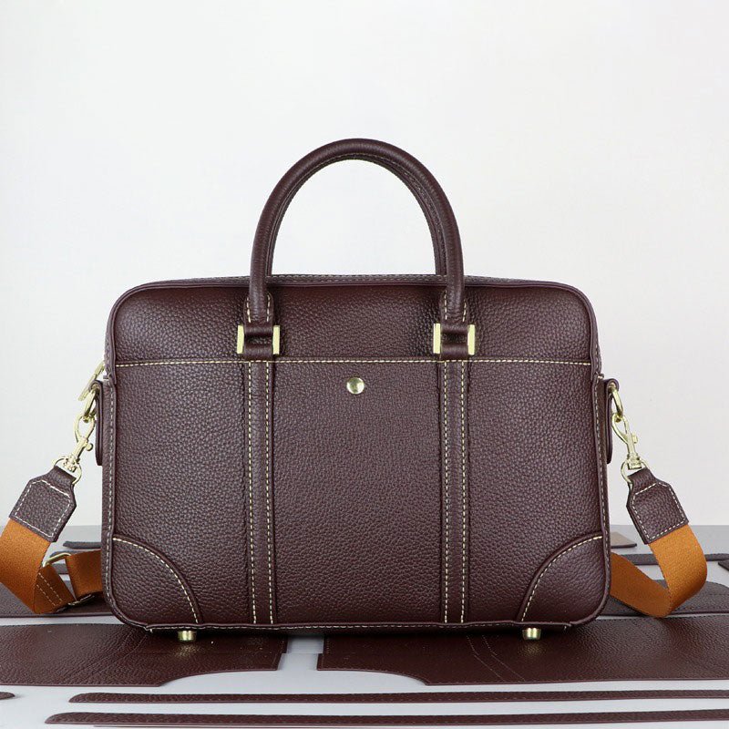 Business DIY Leather Handbag Kit – Babylon Leather - Babylon LeatherBabylon LeatherSY26 - Matching Color - Lychee Pattern Leather - Brown