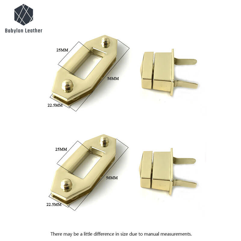Fashion Bag Accessory Diamond Twist Lock