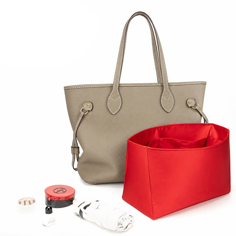 Satin Bag Insert Organizer for Neverfull-Style Tote Bags