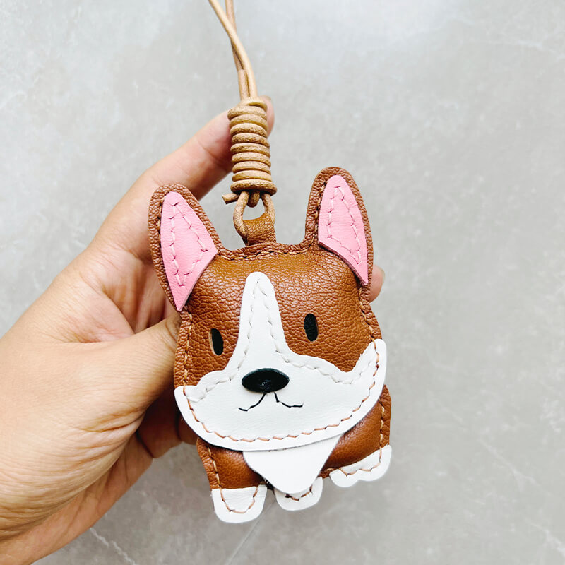 Corgi Dog Leather Bag Charm DIY Kit – Babylon Leather