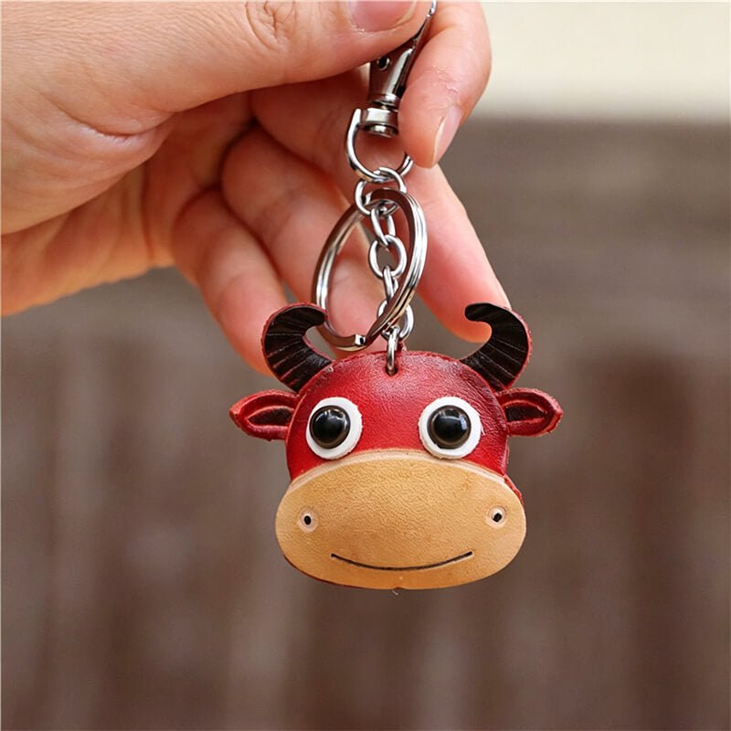 Calf Leather Bag Charm – Babylon Leather - Babylon LeatherBabylon LeatherLLZ08-Brown