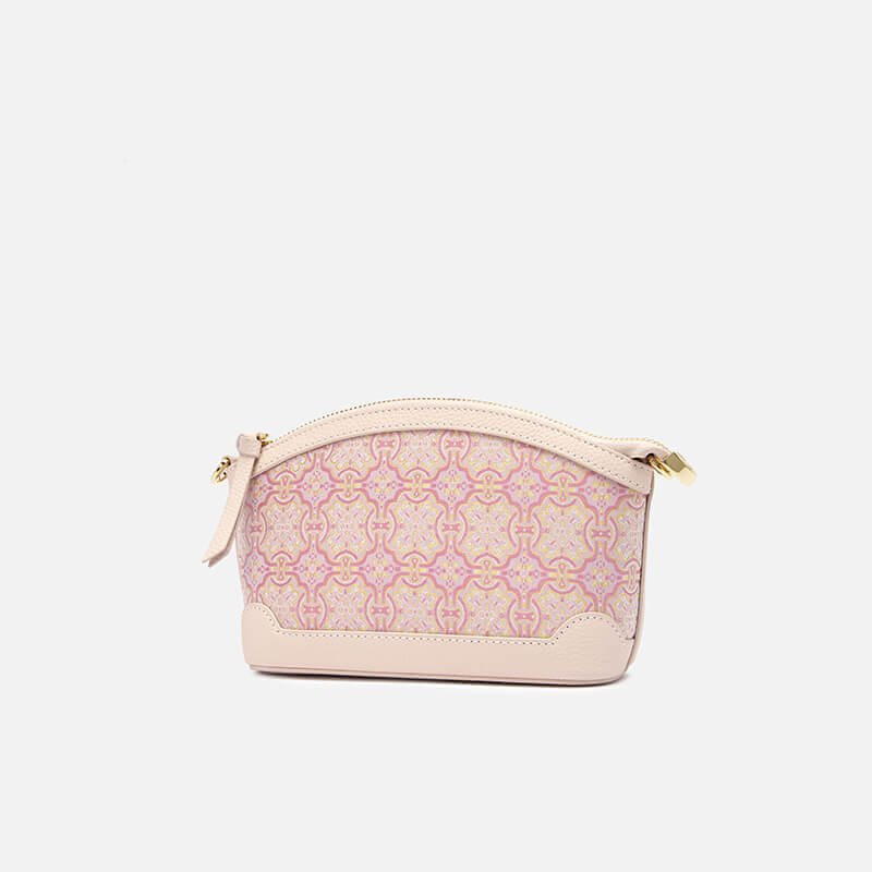 Calm Triumph Leather and Silk Crossbody Bag – Babylon Leather - Babylon LeatherBabylon LeatherTX072-Pink