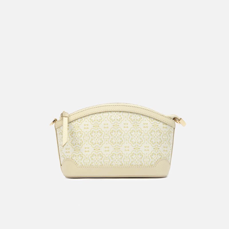 Calm Triumph Leather & Silk Crossbody Bag – Babylon Leather - Babylon LeatherBabylon LeatherTX073-White