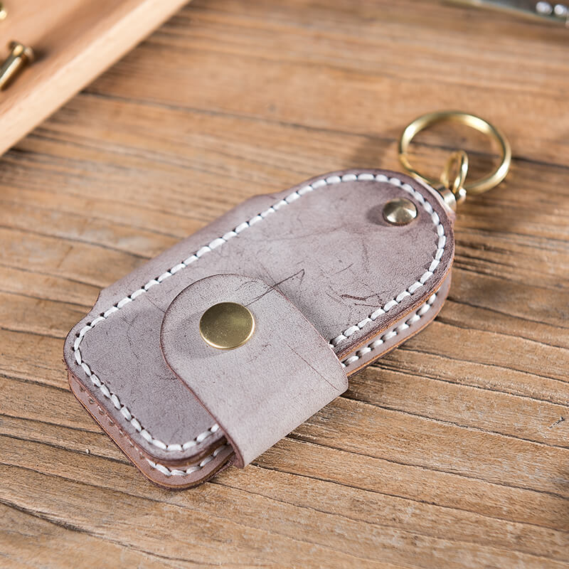 Car Key Case Leather DIY Kit Smart – Babylon Leather - Babylon LeatherBabylon LeatherLZ30 - Coffee