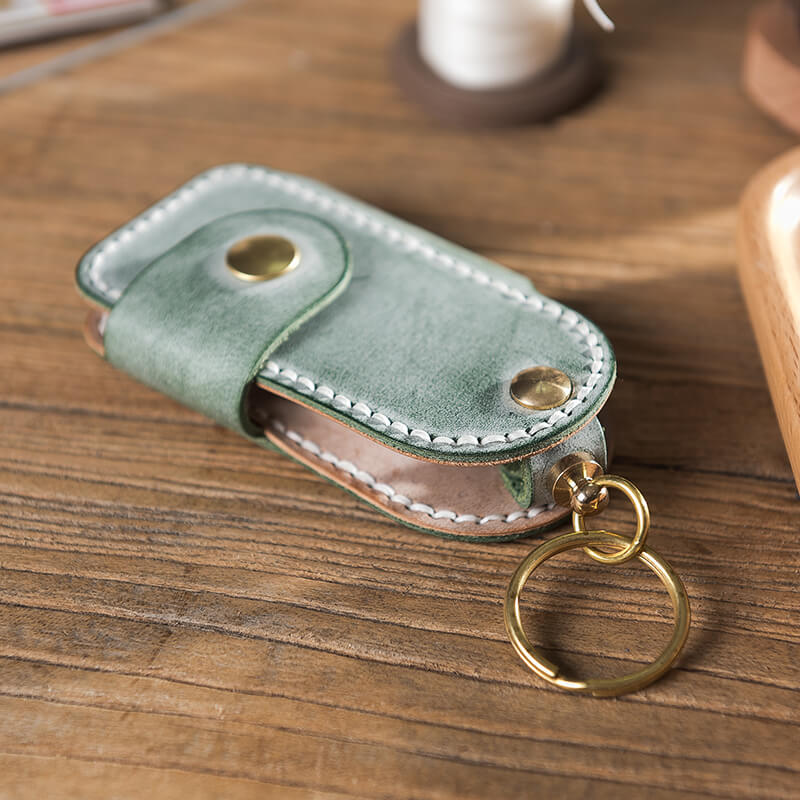 Car Key Case Leather DIY Kit Smart – Babylon Leather - Babylon LeatherBabylon LeatherLZ30 - Green
