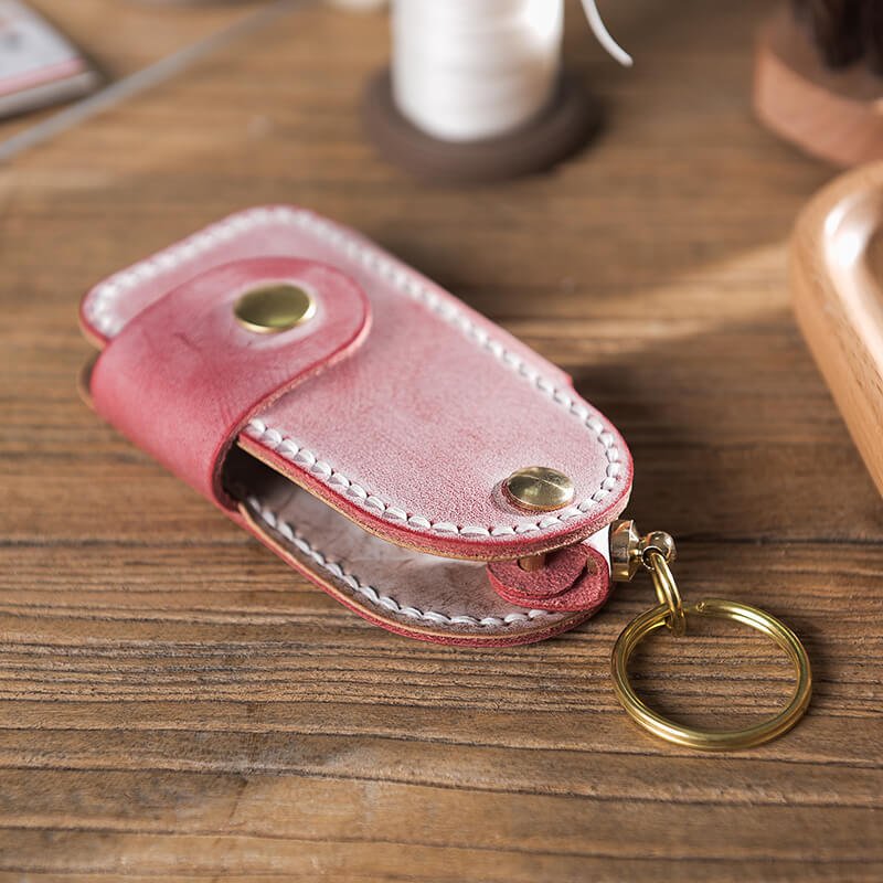 Car Key Case Leather DIY Kit Smart – Babylon Leather - Babylon LeatherBabylon LeatherLZ30 - Red