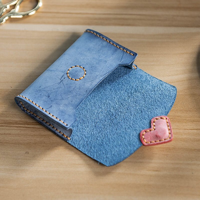 Card Case Slim DIY Leather Kit – Babylon Leather - Babylon LeatherBabylon LeatherLZ21 - Magnetic Snap Card Holder