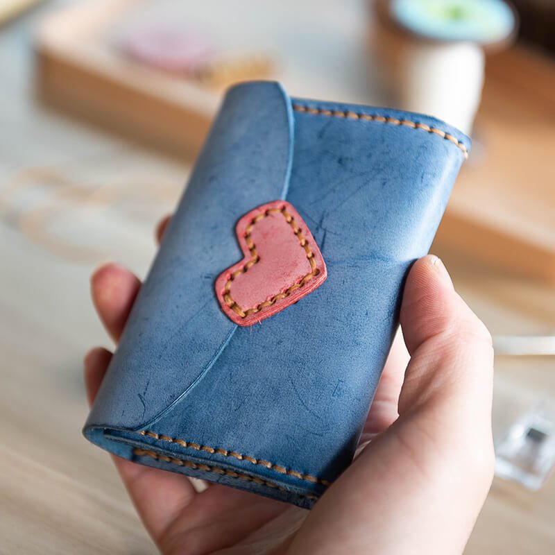 Card Case Slim DIY Leather Kit – Babylon Leather - Babylon LeatherBabylon LeatherLZ21 - Magnetic Snap Card Holder