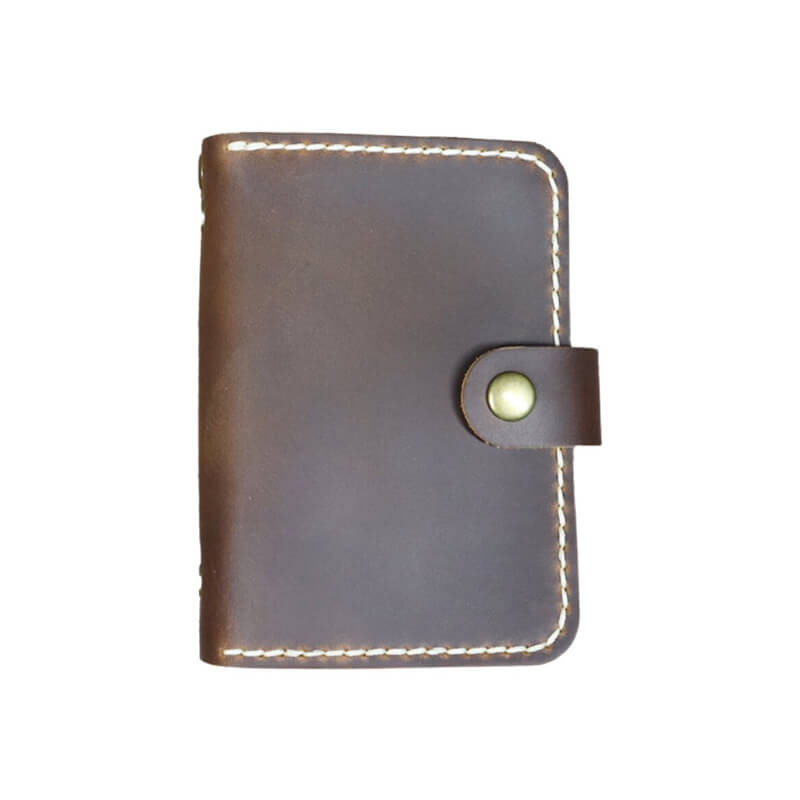 Card Holder Belt Hook Crazy Horse Leather DIY Kit – Babylon Leather - Babylon LeatherBabylon LeatherCY64-Brown