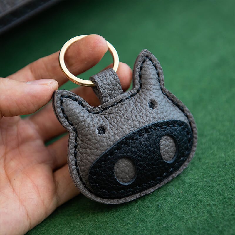 Cartoon Style Keychain DIY Leather Kit– Babylon Leather - Babylon LeatherBabylon LeatherLZ63-Grey