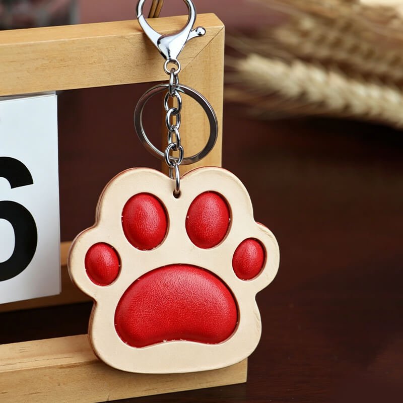 Cat Paw Leather Bag Charm – Babylon Leather - Babylon LeatherBabylon LeatherLLZ120-Original & Yellow