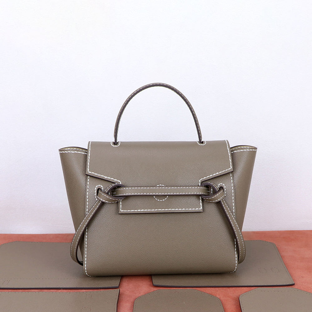 Catfish Leather Tote Bag DIY Kit – Babylon Leather - Babylon LeatherBabylon LeatherSY02 - Medium - Matching Color - Epsom Leather - Grey