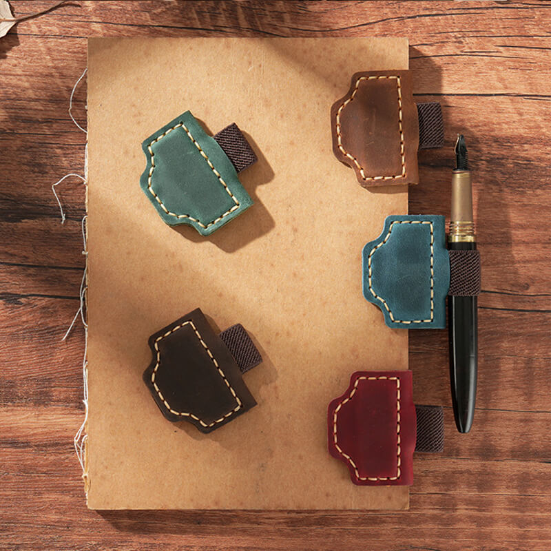 Magnetic Leather Pen Clip Bookmark – Babylon Leather