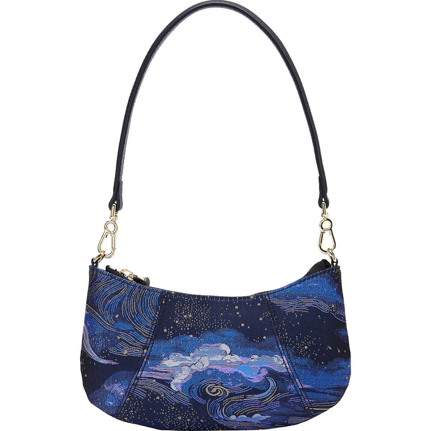 Celestial Current Leather and Silk Crossbody Bag – Babylon Leather - Babylon LeatherBabylon LeatherTX193-Purple