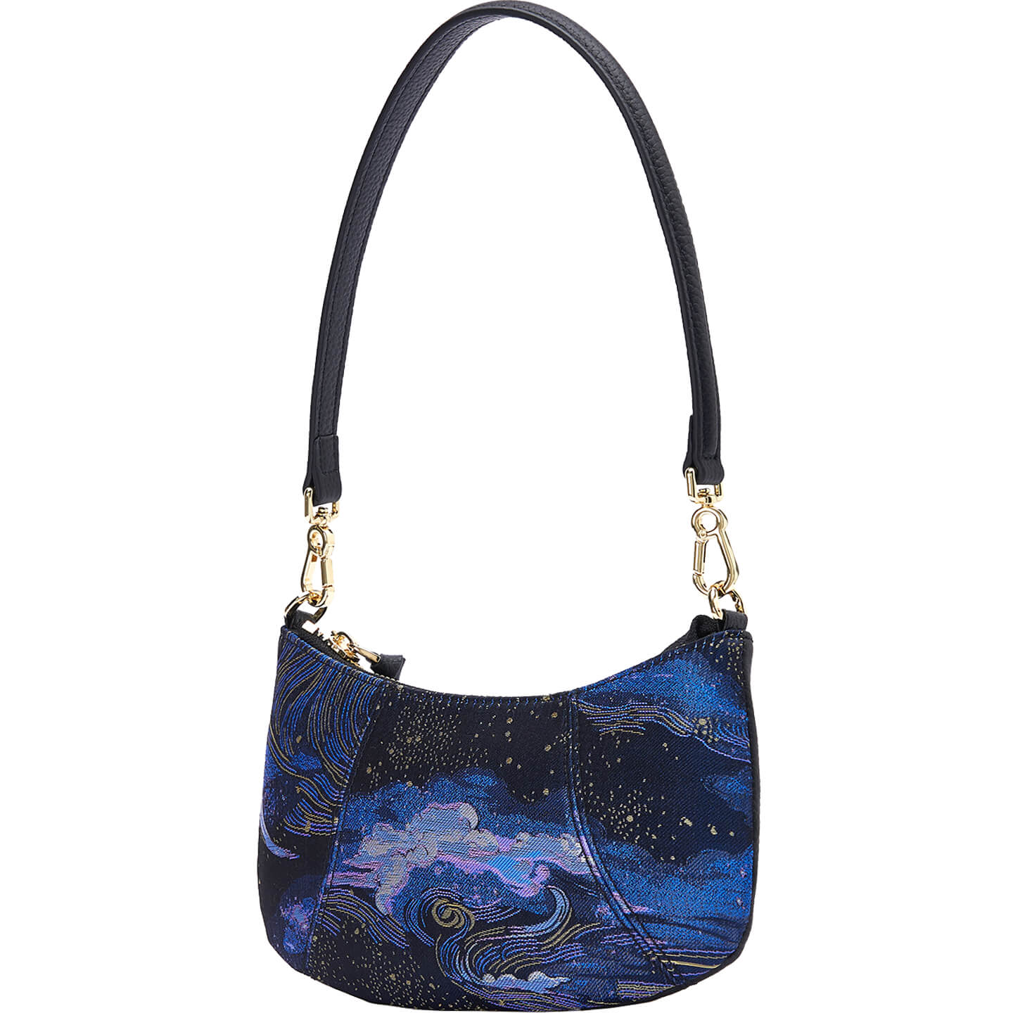 Celestial Current Leather and Silk Crossbody Bag – Babylon Leather - Babylon LeatherBabylon LeatherTX193-Purple