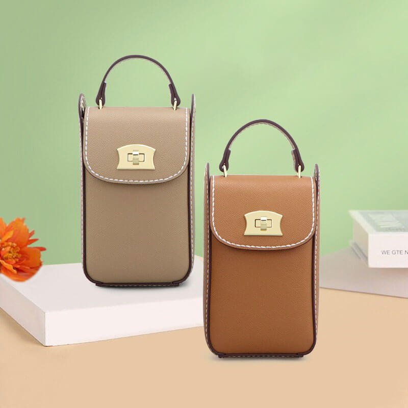 Cell Phone Purse Crossbody Bag DIY Kit – Babylon Leather - Babylon LeatherBabylon LeatherSY51 - Matching Color - Epsom Leather - Khaki