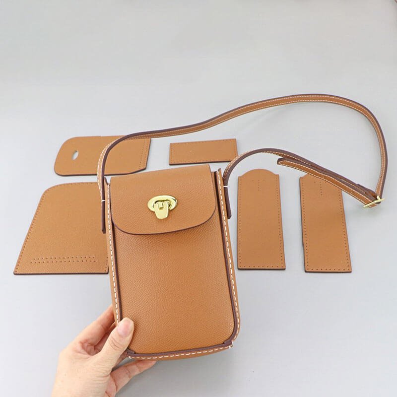 Cell Phone Purse Mini Bag DIY Kit – Babylon Leather - Babylon LeatherBabylon LeatherSY52 - White - Matching Color