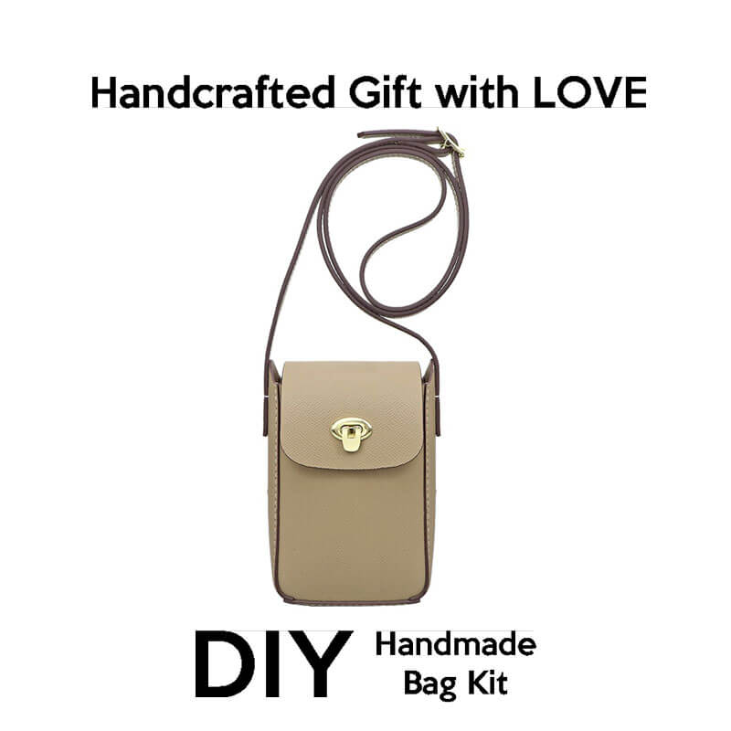 Cell Phone Purse Mini Bag DIY Kit – Babylon Leather - Babylon LeatherBabylon LeatherSY52 - White - Matching Color