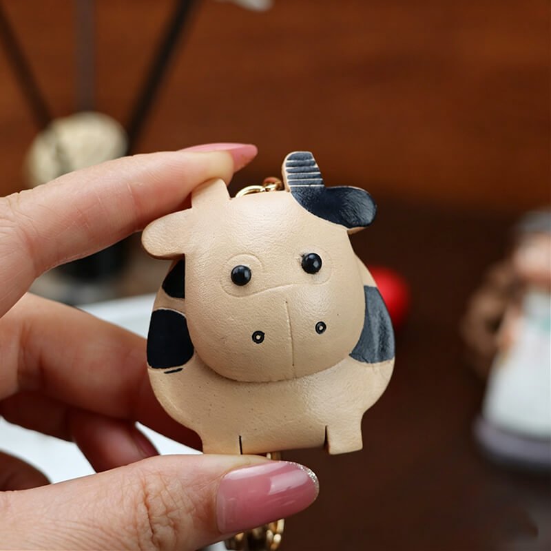 Chinese Zodiac Leather Bag Charm – Babylon Leather - Babylon LeatherBabylon LeatherLLZ34-Ox-Original