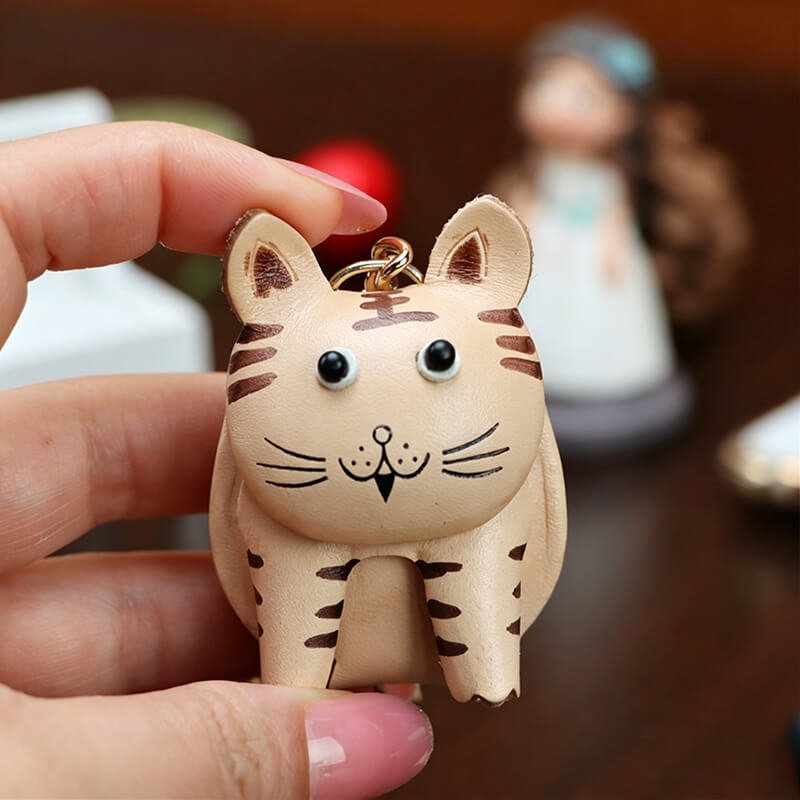 Chinese Zodiac Leather Bag Charm – Babylon Leather - Babylon LeatherBabylon LeatherLLZ34-Tiger-Original