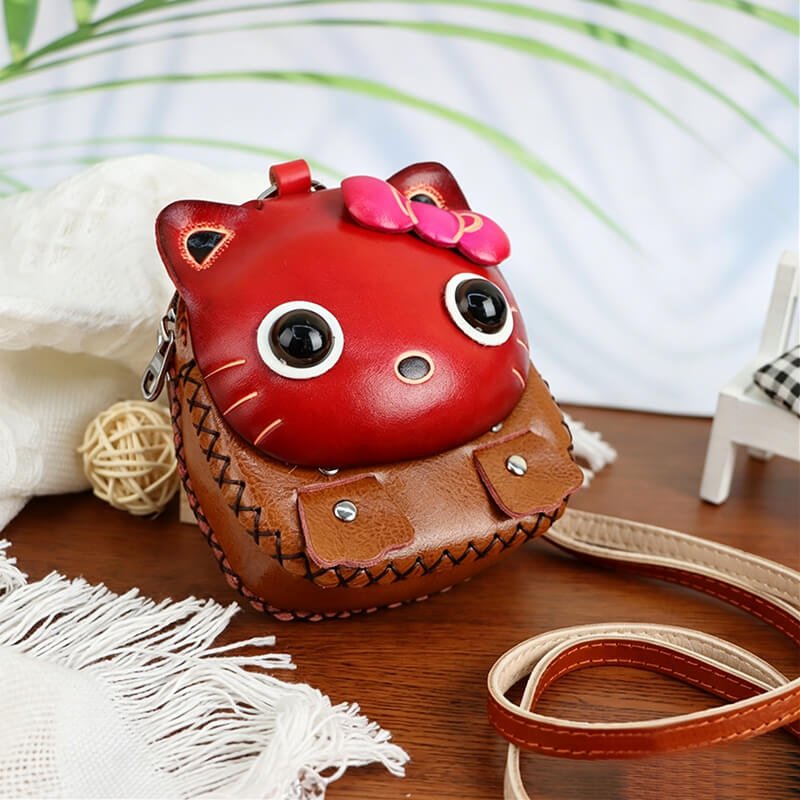 Chinese Zodiac Leather Key Pouch – Babylon Leather - Babylon LeatherBabylon LeatherLLZ28-Cat