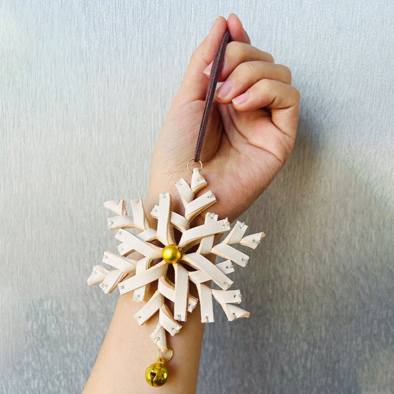 Christmas Snowflake Charm DIY Kit – Babylon Leather - Babylon LeatherBabylon LeatherSG03-Red