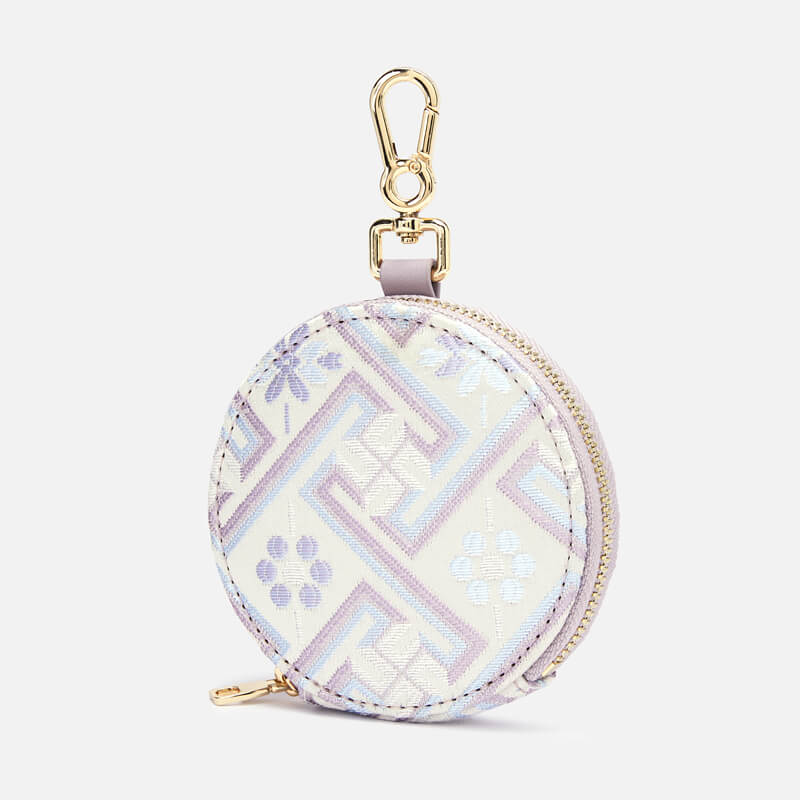 Circle of Light Silk Coin Pouch Clutch – Babylon Leather - Babylon LeatherBabylon LeatherTX199-Black