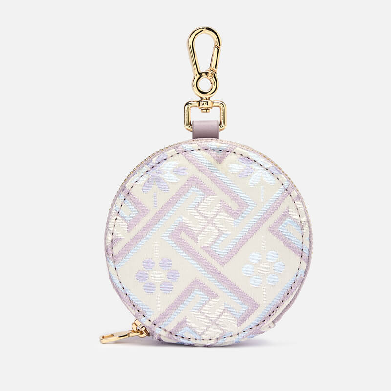 Circle of Light Silk Coin Pouch Clutch – Babylon Leather - Babylon LeatherBabylon LeatherTX199-Purple