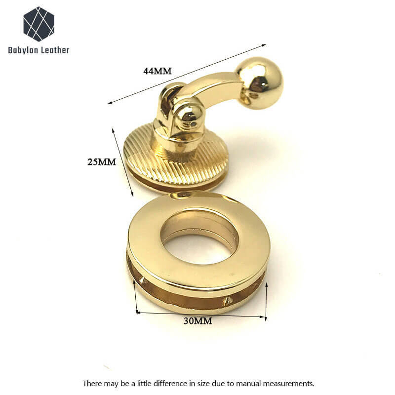 Circular Toggle Lock Creative Turn Flip Lock - Babylon LeatherBabylon LeatherTFL - 008 - 1 PACK