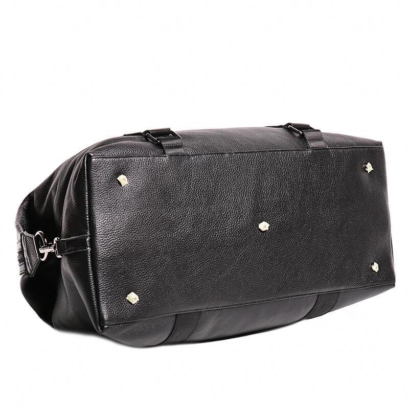 Classic Men’s Leather Holdall Duffel Bag – Babylon Leather - Babylon LeatherBabylon LeatherLJ014 - Black