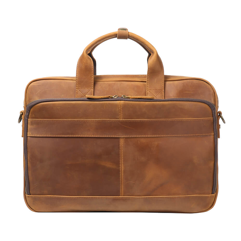 Classic Retro Top Grain Leather Handbag – Babylon Leather - Babylon LeatherBabylon LeatherLJ079 - Dark Brown