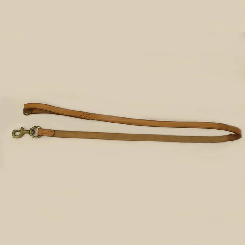 Comfortable Full - Grain Leather Dog Collar & Leash Set – Babylon Leather - Babylon LeatherBabylon LeatherLP04-Yellow
