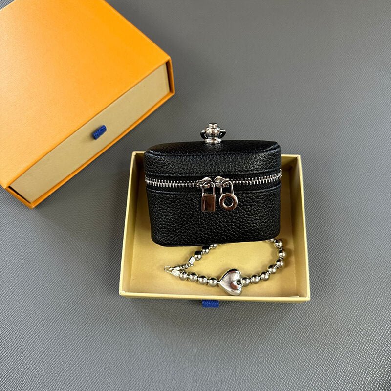 Compact Genuine Leather Coin Purse - Babylon LeatherBabylon LeatherCLJ03-Black