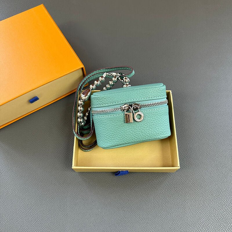 Compact Genuine Leather Coin Purse - Babylon LeatherBabylon LeatherCLJ03-Blue
