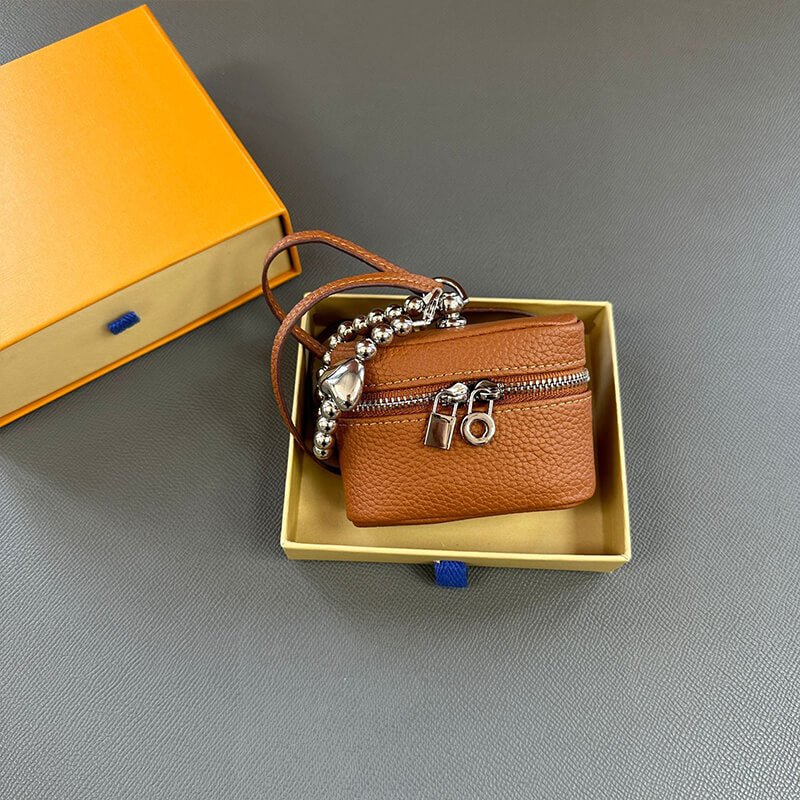 Compact Genuine Leather Coin Purse - Babylon LeatherBabylon LeatherCLJ03-Brown