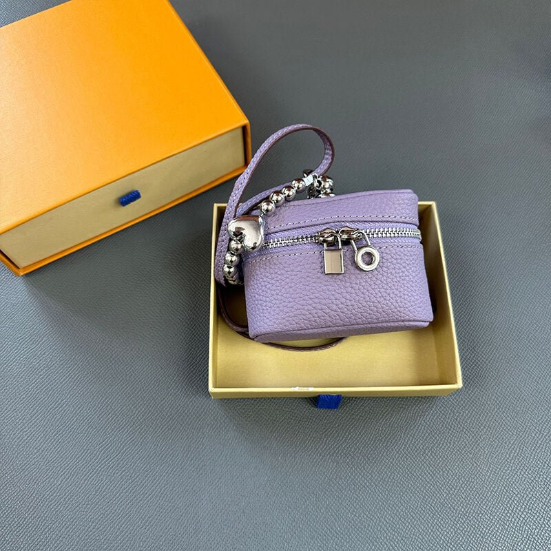 Compact Genuine Leather Coin Purse - Babylon LeatherBabylon LeatherCLJ03-Purple
