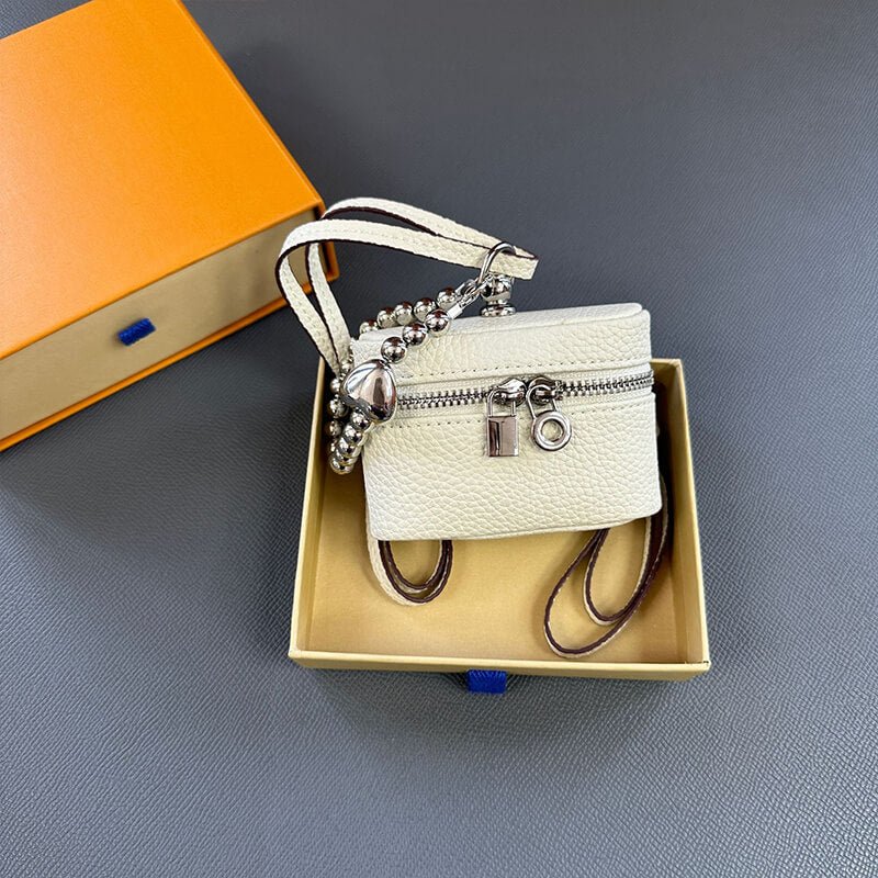 Compact Genuine Leather Coin Purse - Babylon LeatherBabylon LeatherCLJ03-White